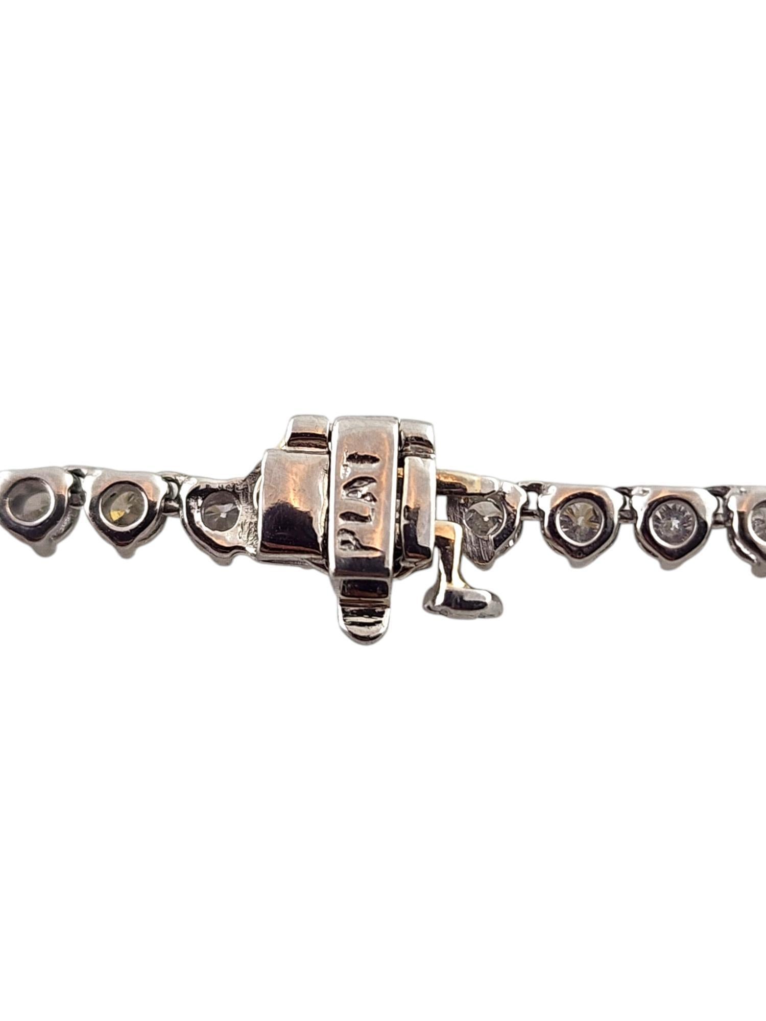 Platinum Diamond Graduated Tennis Necklace 10cts  #18561 In Good Condition In Washington Depot, CT
