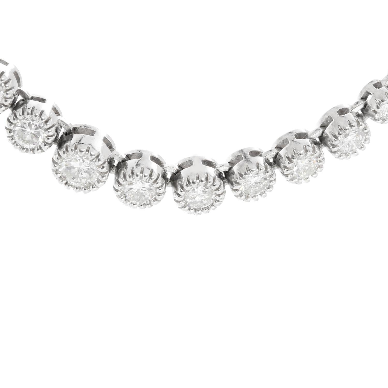 2 ct diamond tennis necklace