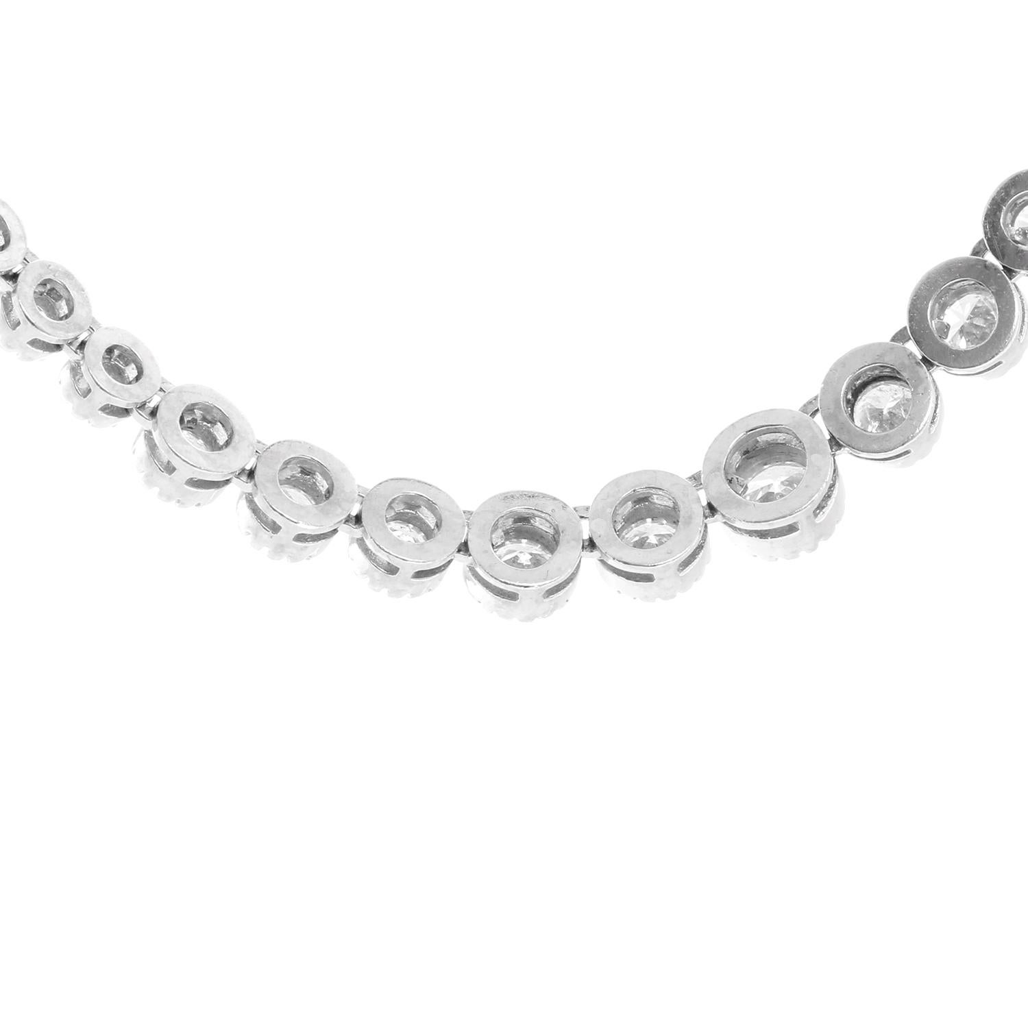 platinum tennis necklace