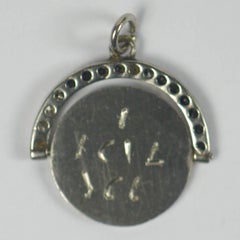 Platinum Diamond I Love You Spinning Charm