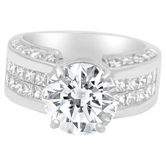 Platinum Diamond Invisible Set Ring