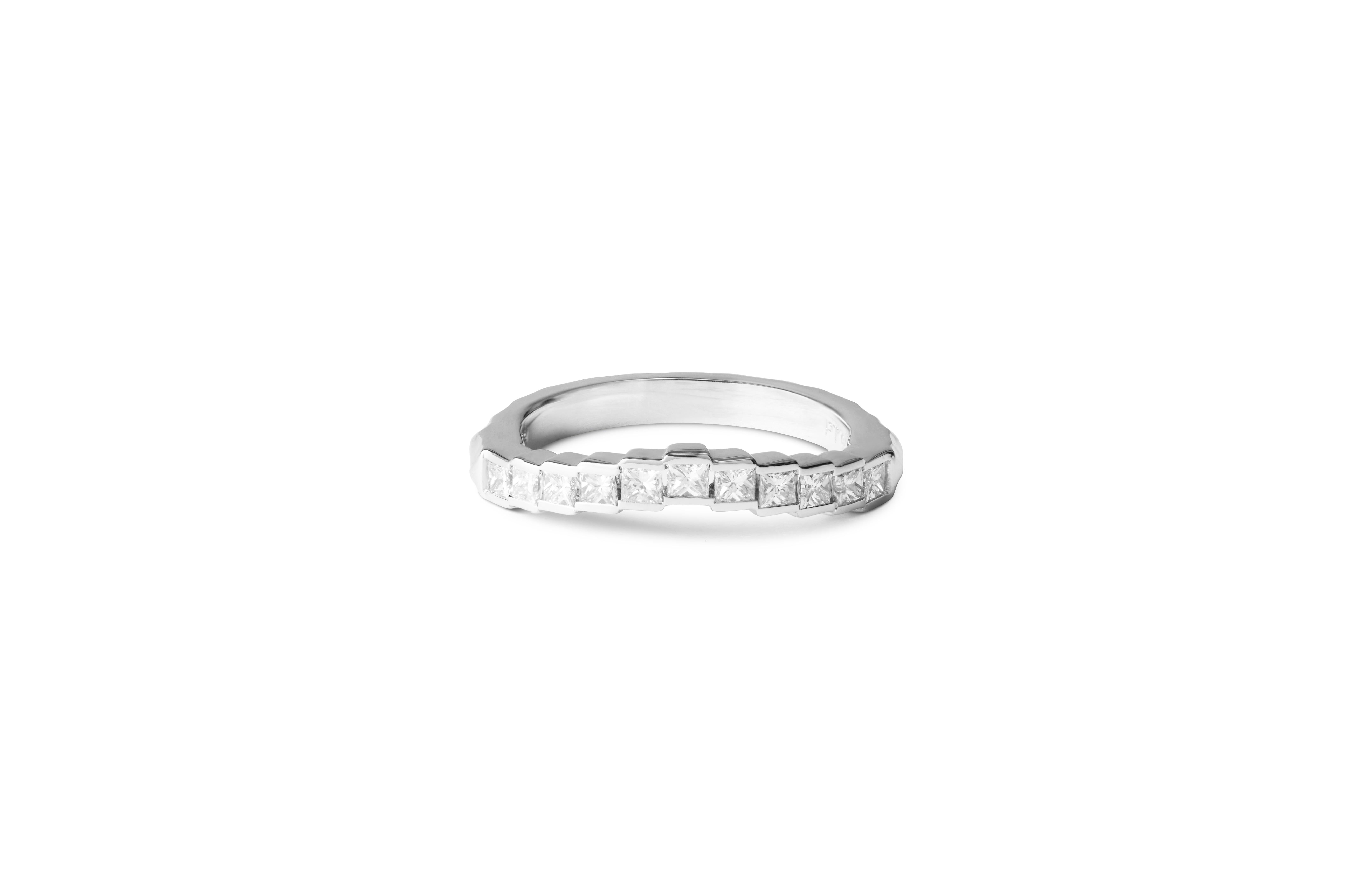 Past, Present For Future

Platinum & Diamond ring. Channel set 2mm Diamonds around top half of ring.

Size M available for immediate delivery

*Please Note – Bespoke ring sizes and other stone sizes are available on Request.