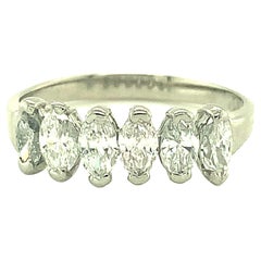 Marquise-Ehering, Platin und Diamant