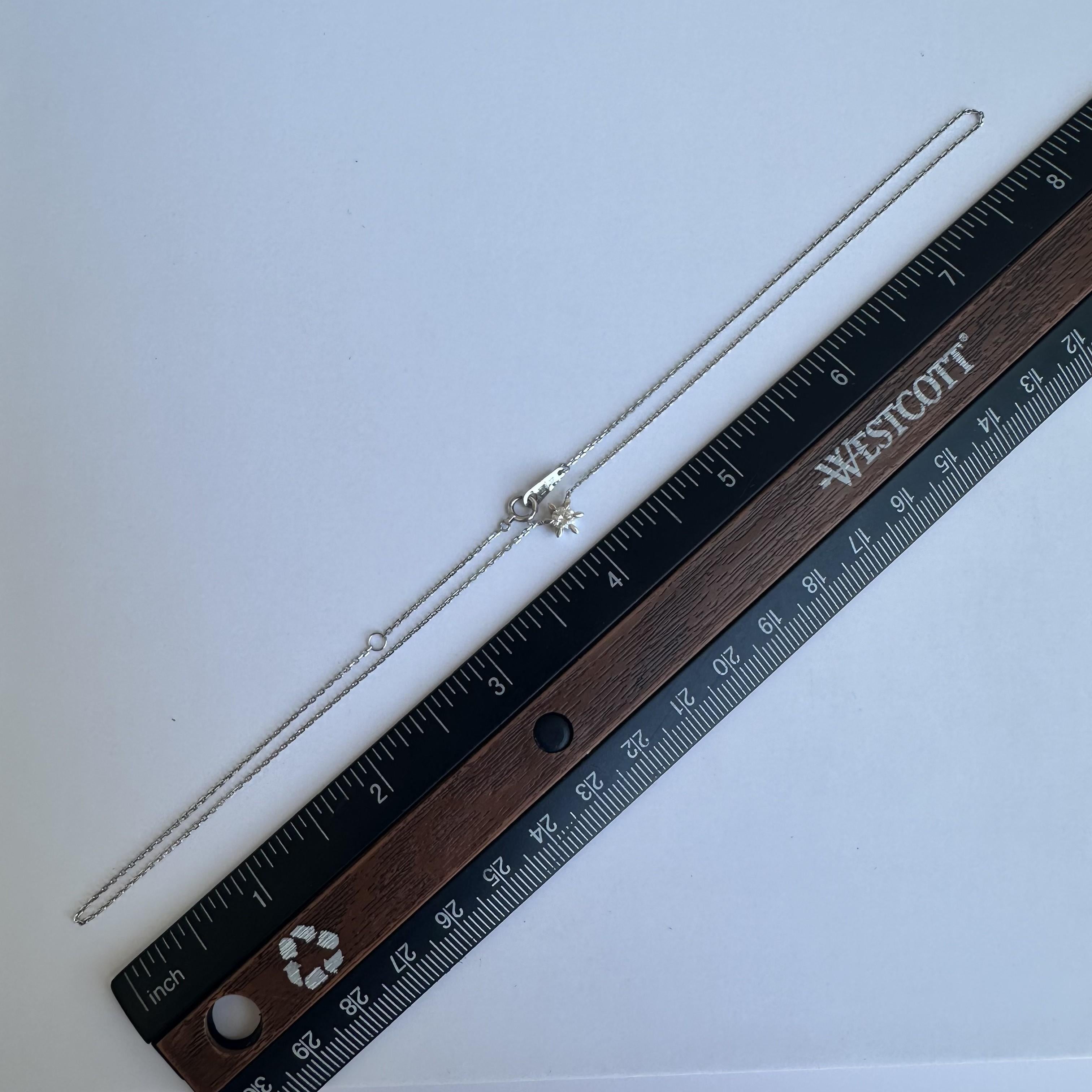 Collana di diamanti in platino - 0,20ctw GH SI Diamonds, 14,75-16