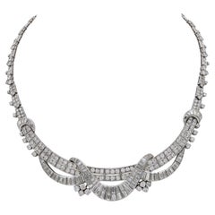 Collana di diamanti in platino, anni '50