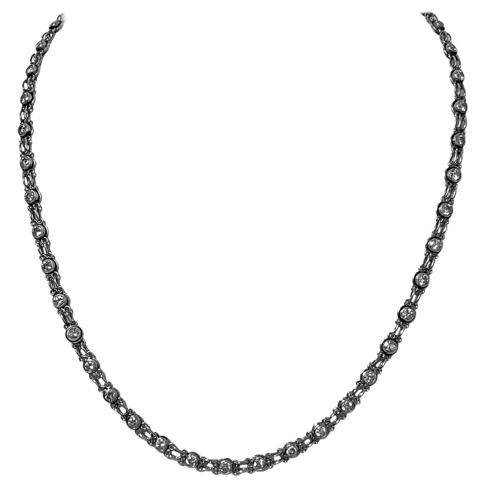 Platinum Diamond Necklace, circa 1930