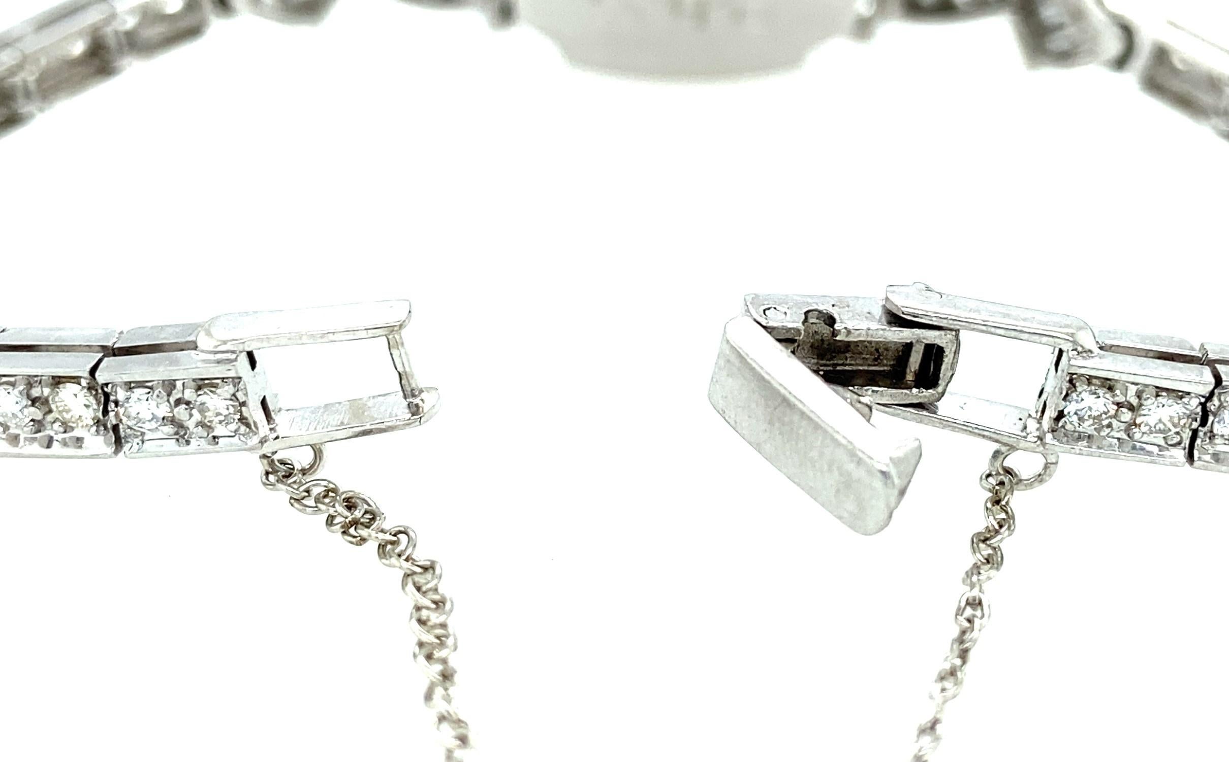 Platinum Diamond, Opal, and Pearl Shake Bracelet Reimagined 1950s Watch 3