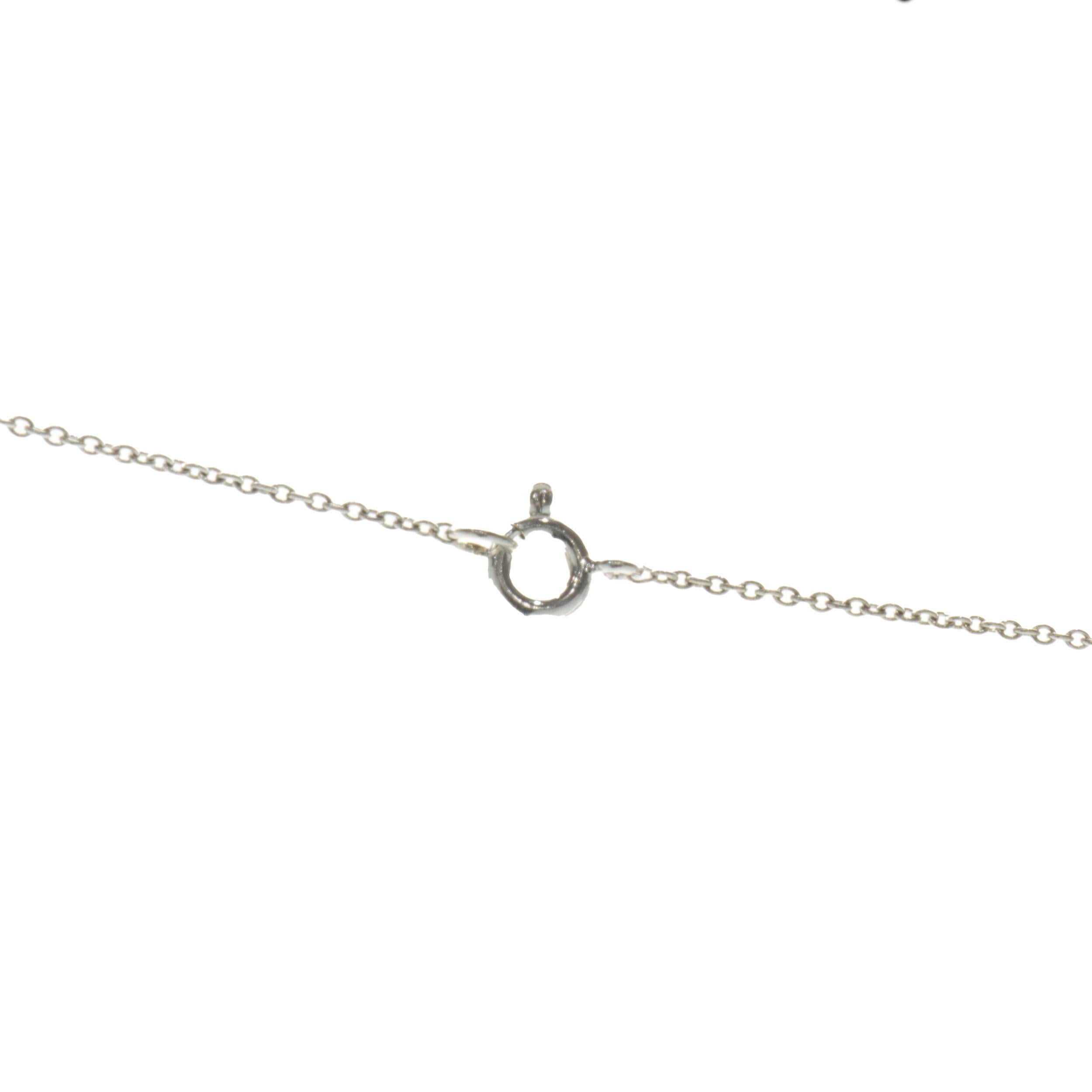 Platinum Diamond Open Heart Necklace In Excellent Condition For Sale In Scottsdale, AZ