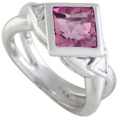 Platinum Diamond Pave and Sapphire Cabochon Band Ring Platinum Diamond Pave and Sapphire Cabochon Band Ring