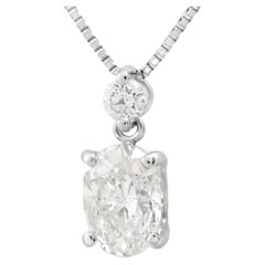 Platinum Diamond pedant necklace W/Certificate