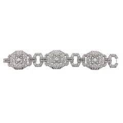 Extraordinary Diamond Platinum Bracelet For Sale at 1stdibs
