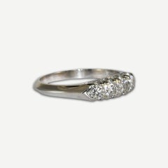 Platinum Diamond Ring 0.50 ct, 3.8g