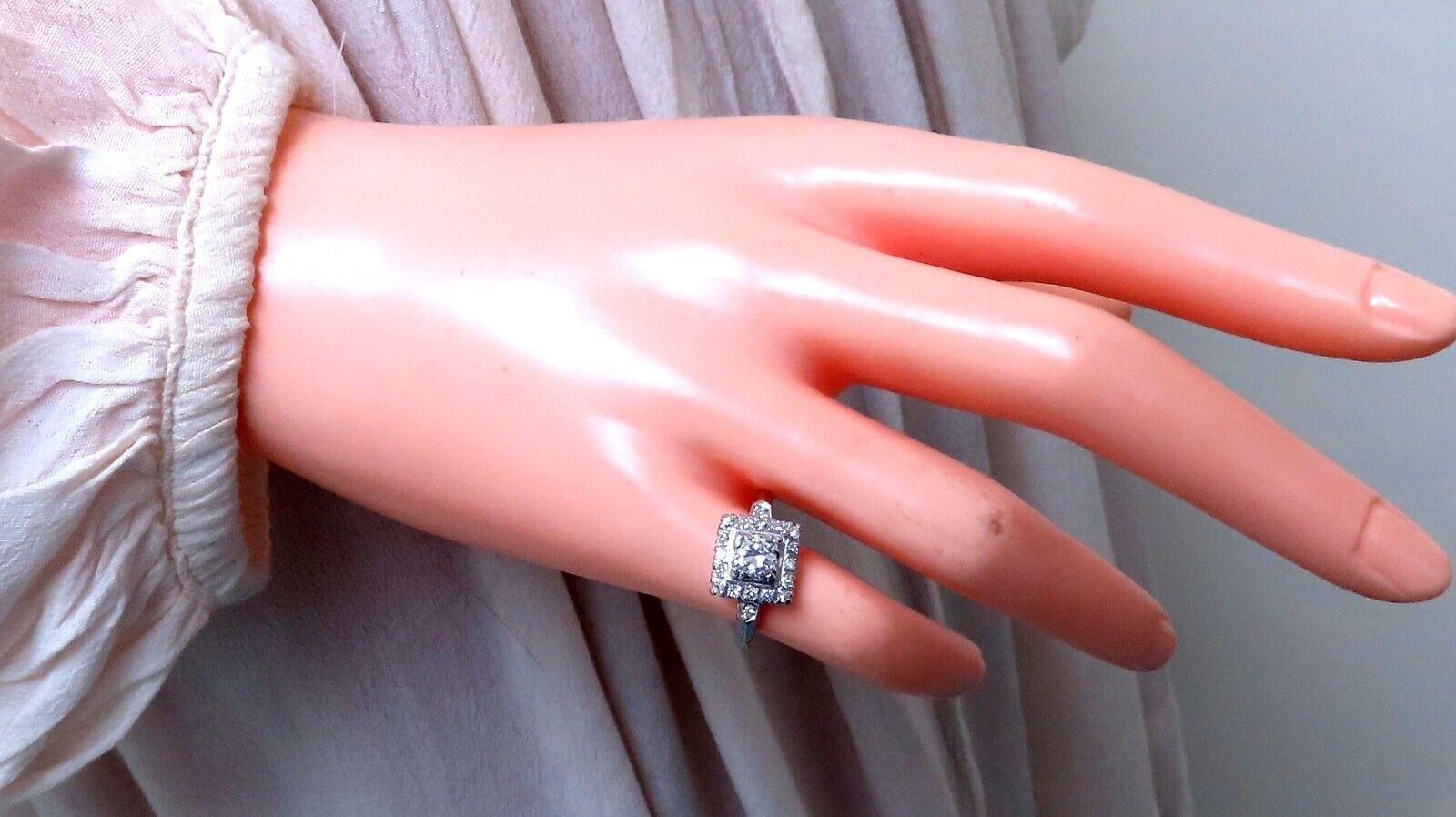 Platinum Diamond Ring .40ct Vintage In New Condition For Sale In New York, NY