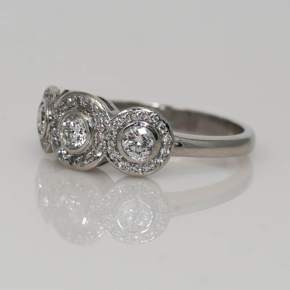 Platinum Diamond Ring, .50tdw, 6.9g 2