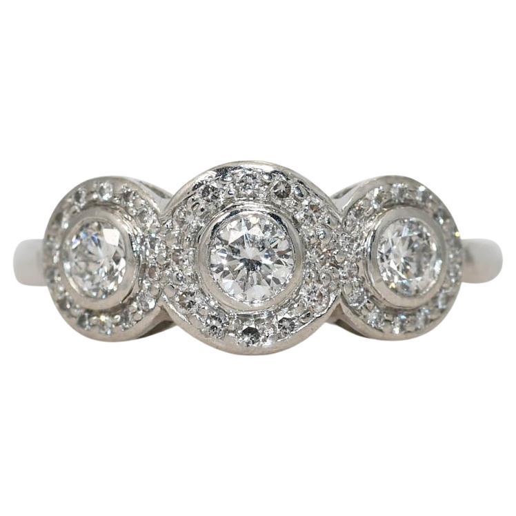 Platinum Diamond Ring, .50tdw, 6.9g