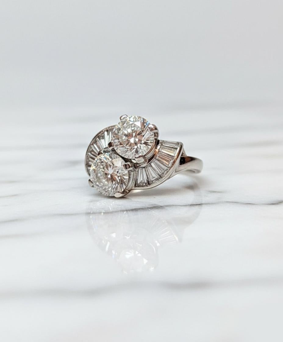 Contemporaneo Anello con diamante in platino - incastonatura classica in platino 950 con diamante Nature in vendita