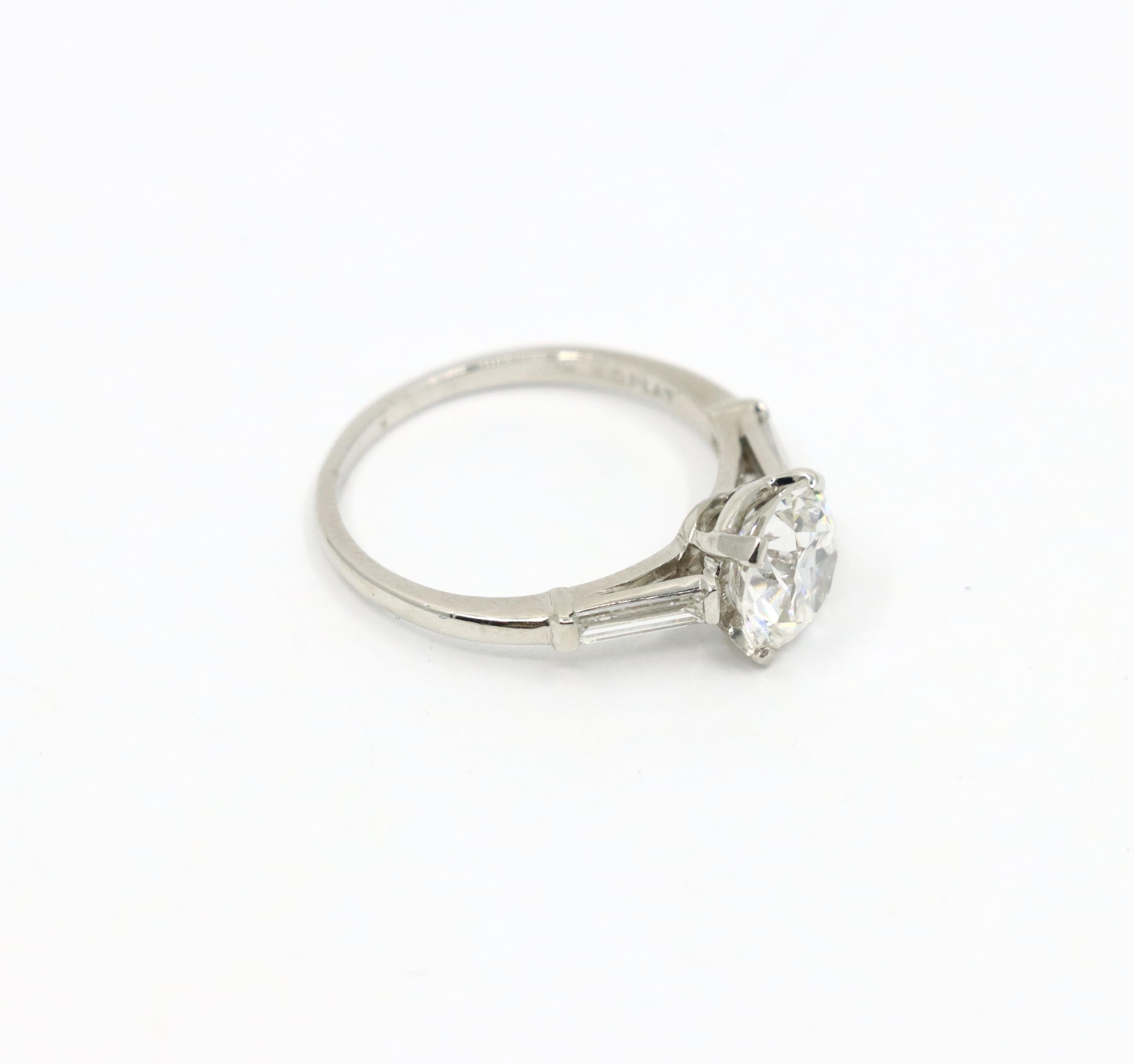 Platinum Diamond Ring For Sale 6