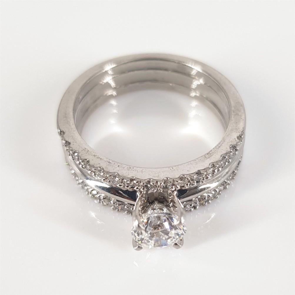 Platinum Diamond Ring For Sale 3