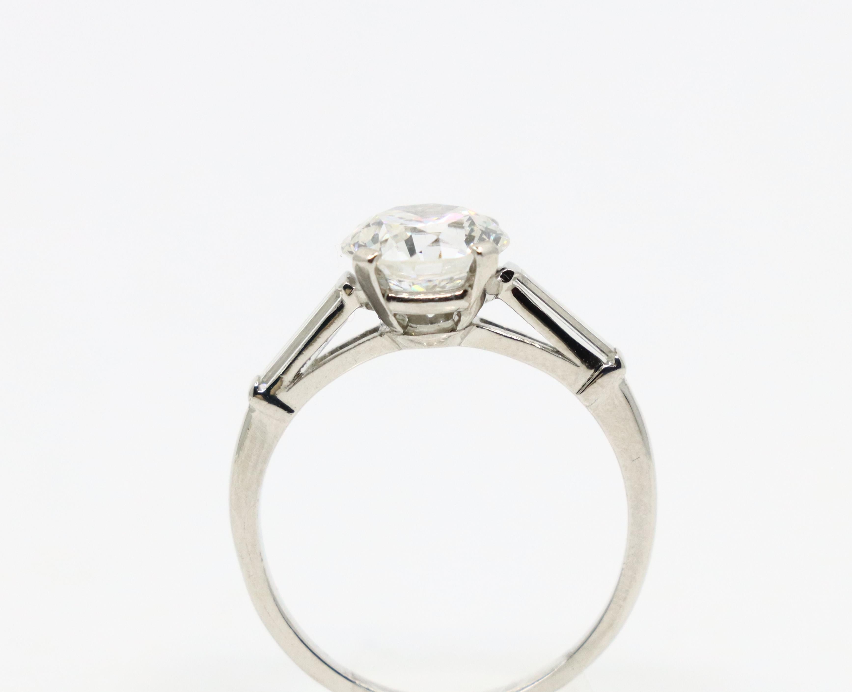 Platinum Diamond Ring For Sale 7