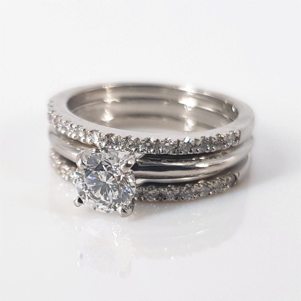 Platinum Diamond Ring For Sale 4