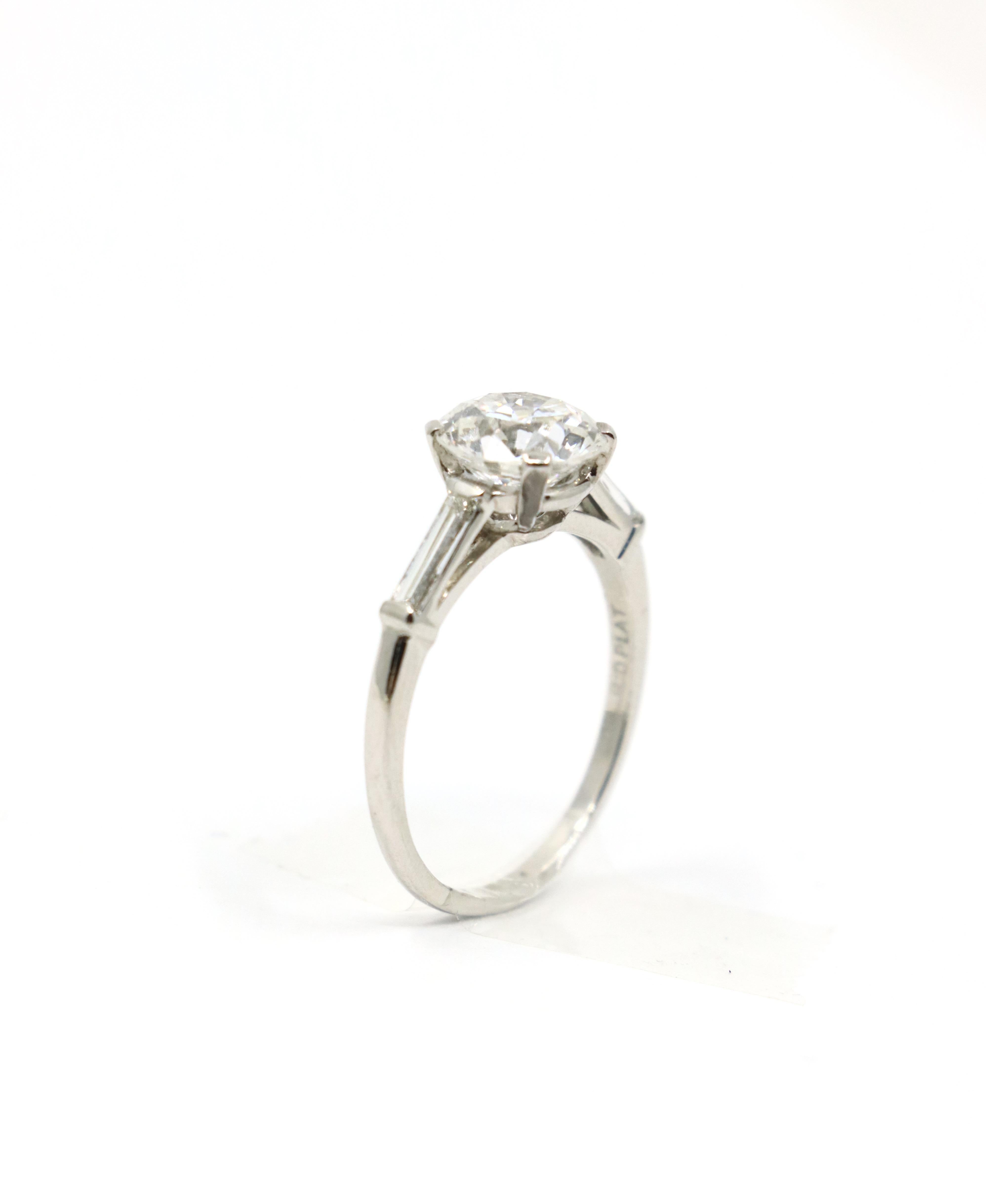 Platinum Diamond Ring For Sale 8