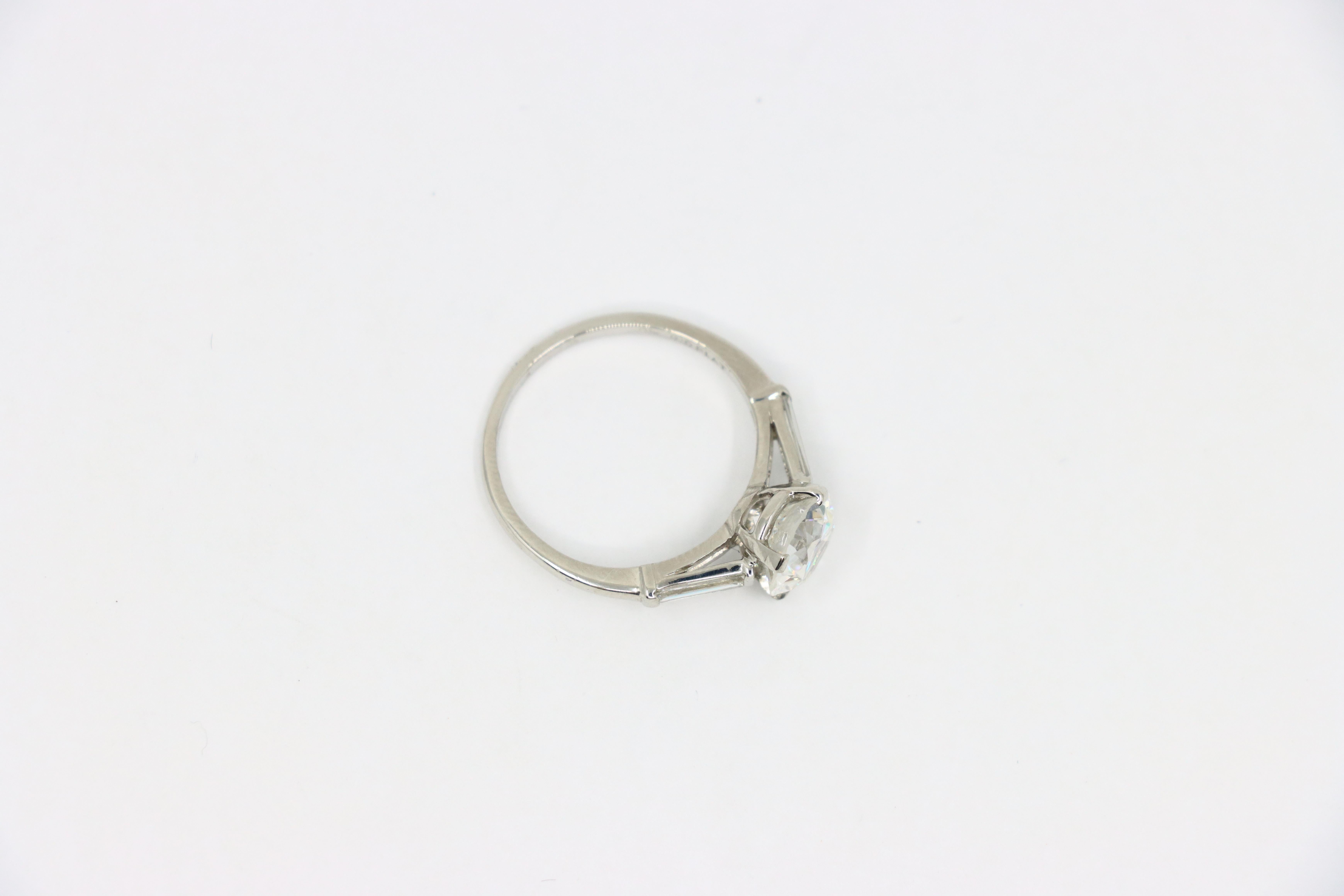 Platinum Diamond Ring For Sale 9