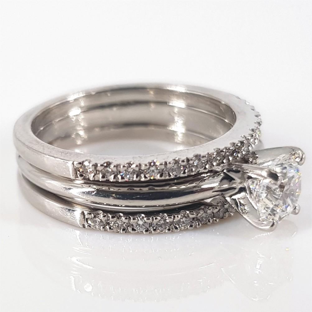 Platinum Diamond Ring For Sale 6