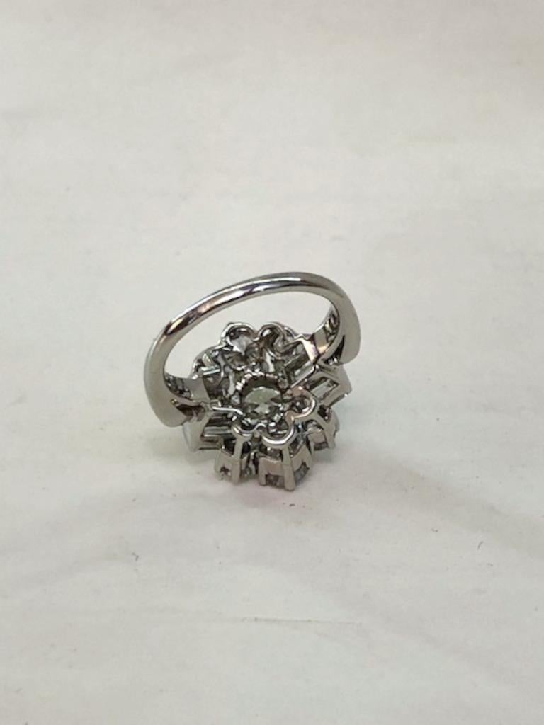 da uomo o donna Anello con diamante in platino in vendita
