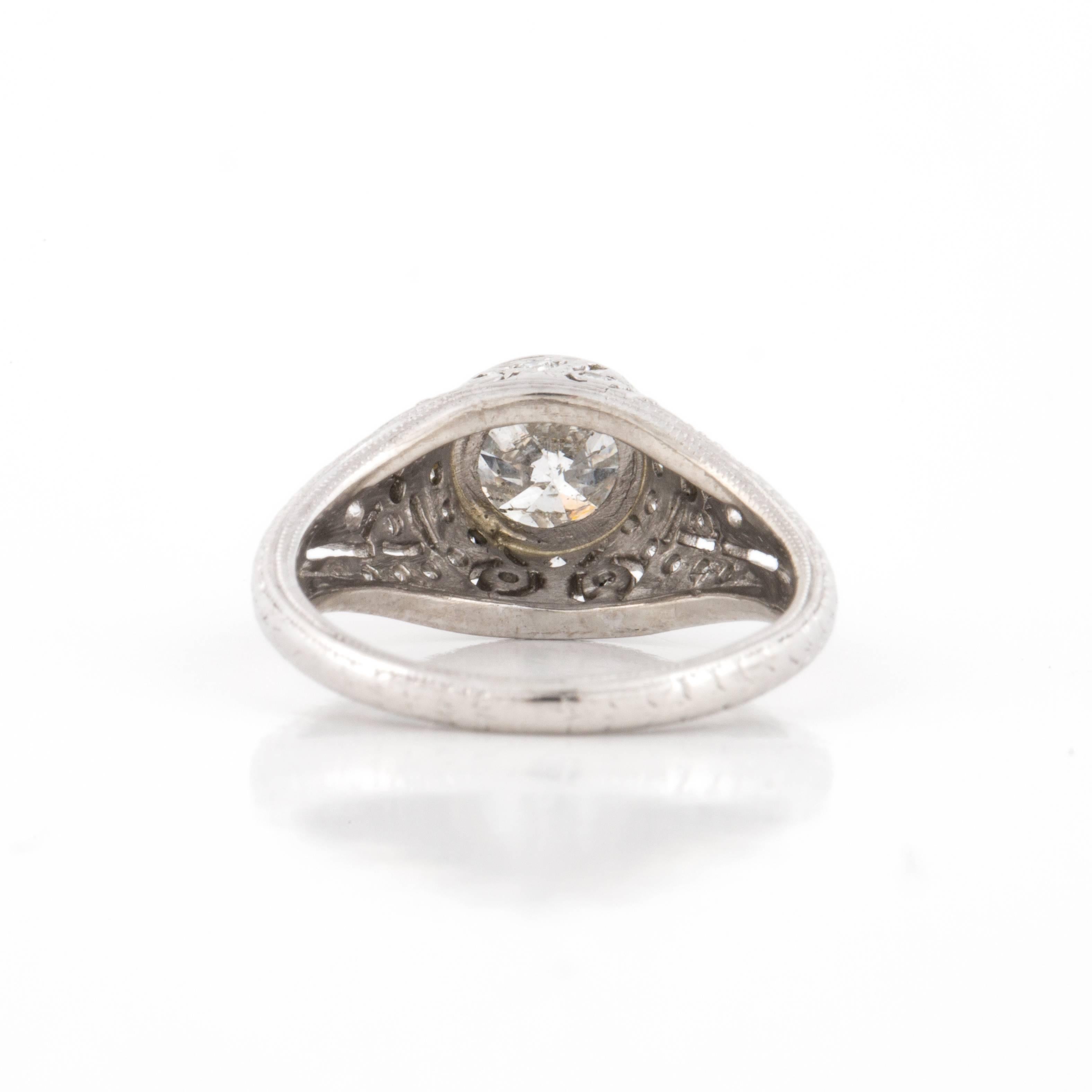 Women's or Men's Platinum Diamond Ring