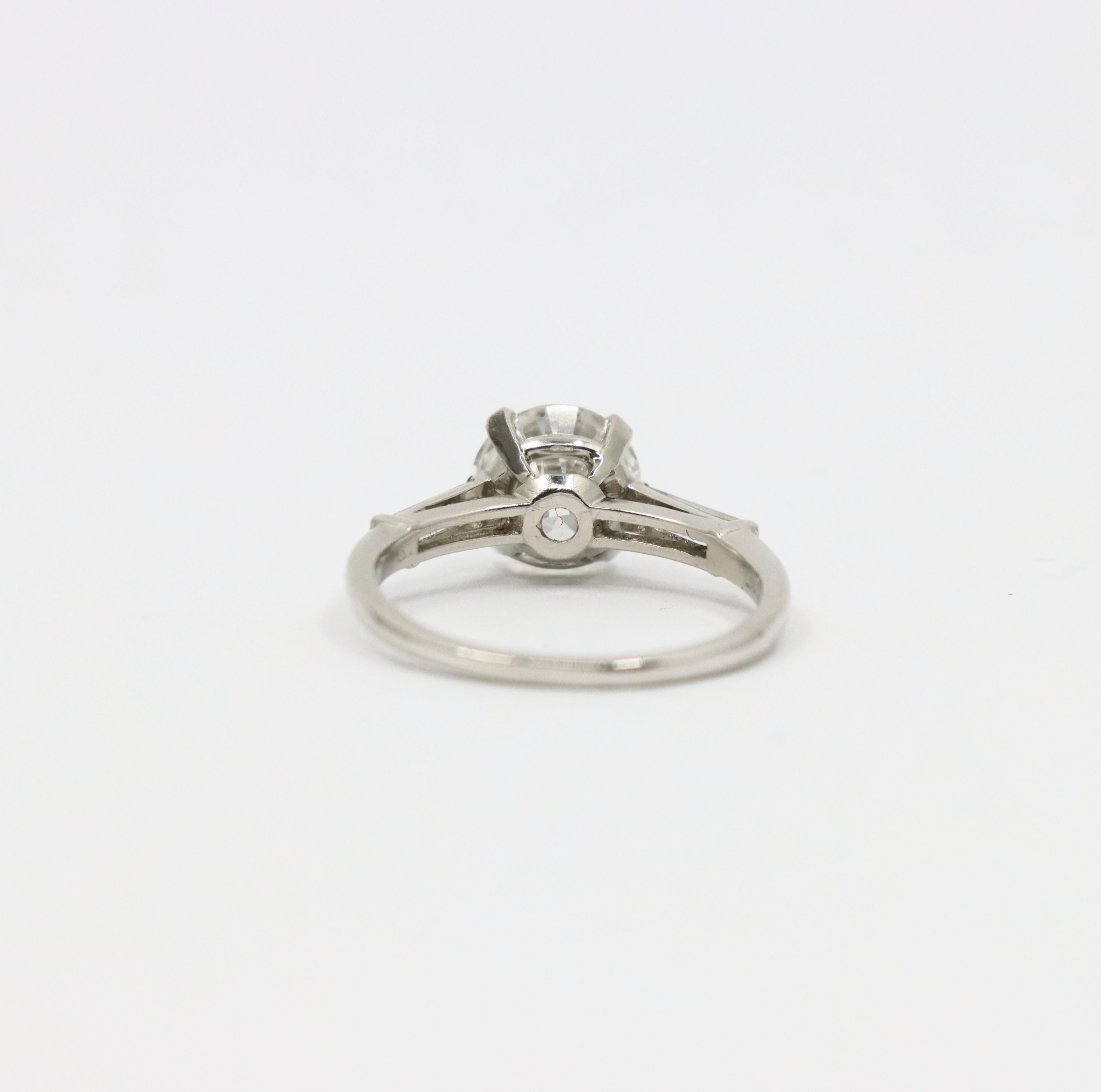 Platinum Diamond Ring For Sale 1