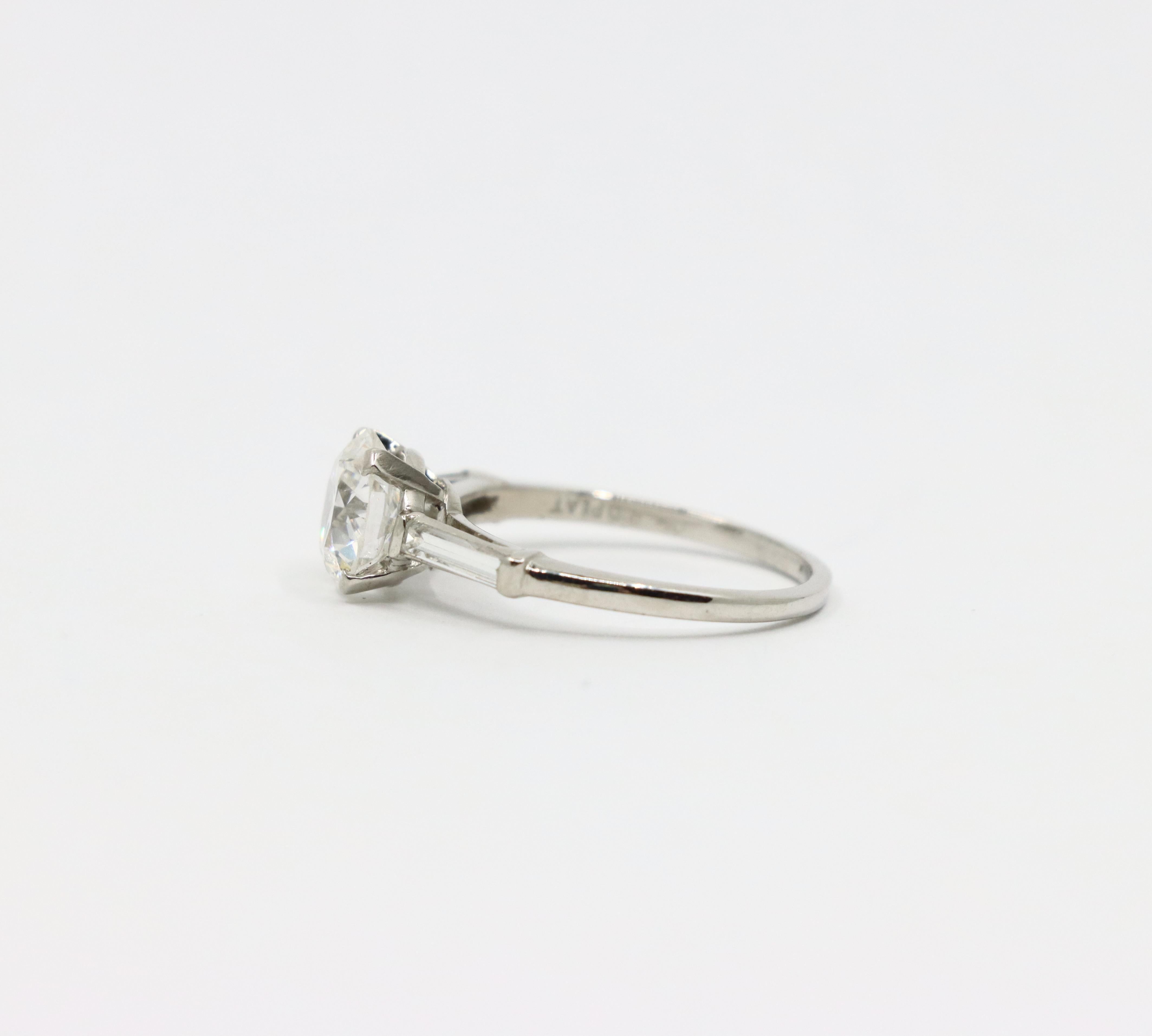 Platinum Diamond Ring For Sale 2