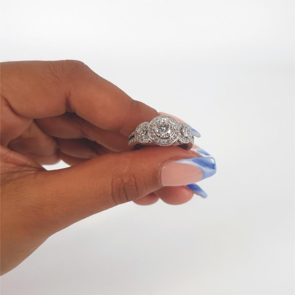 Platinum Diamond Ring For Sale 1