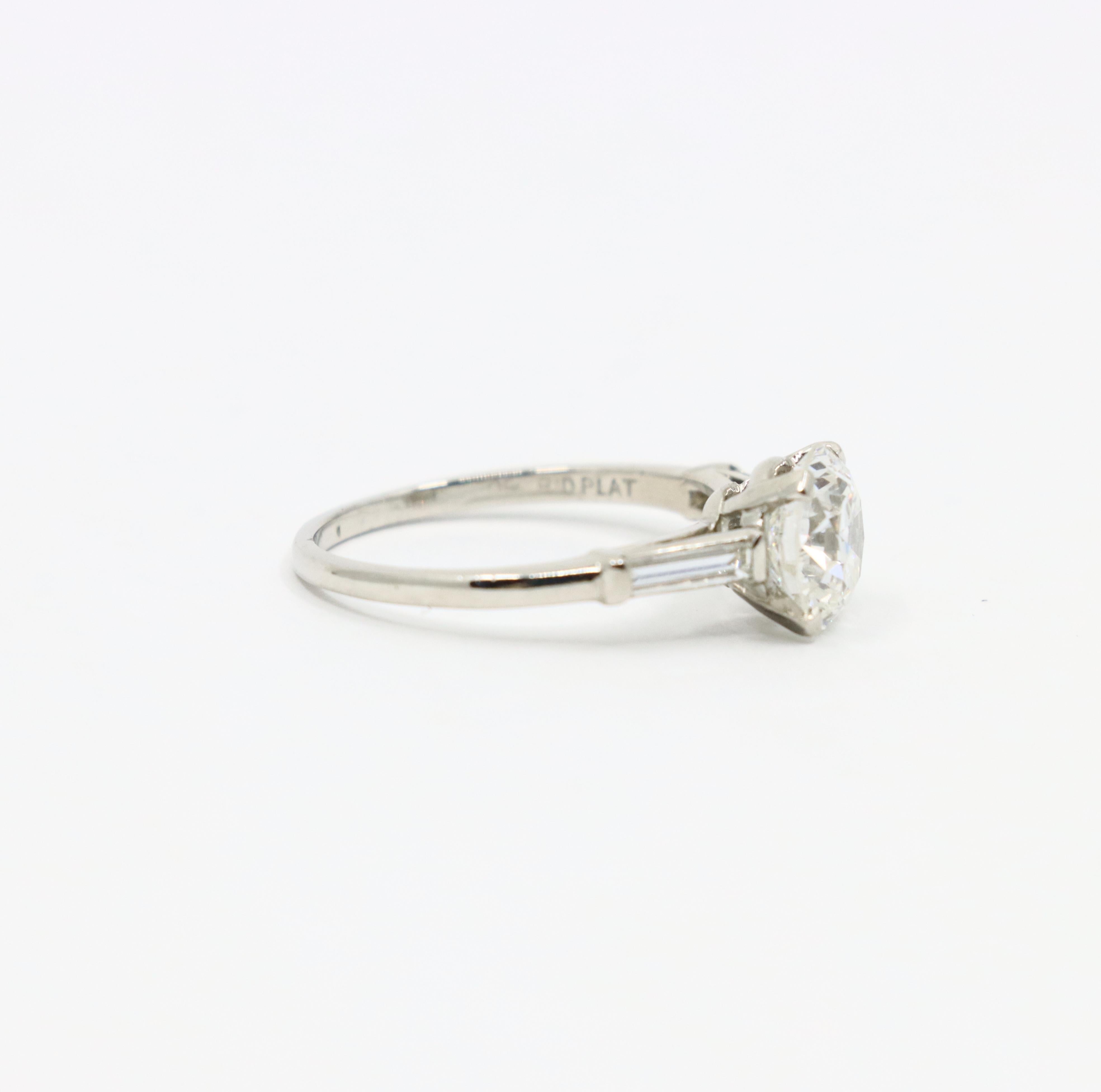 Platinum Diamond Ring For Sale 3