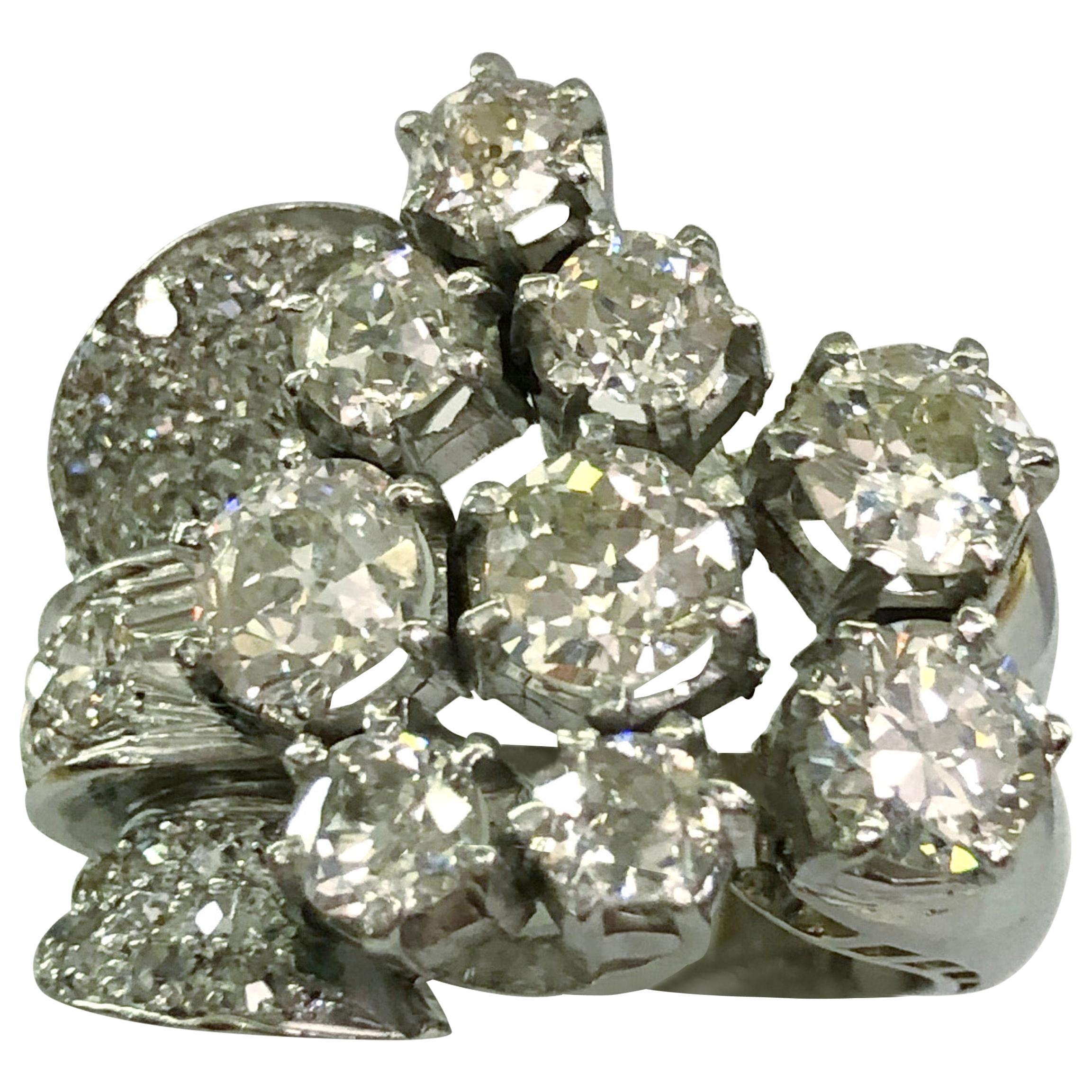 Platinum Diamond Ring For Sale