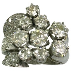 Retro Platinum Diamond Ring