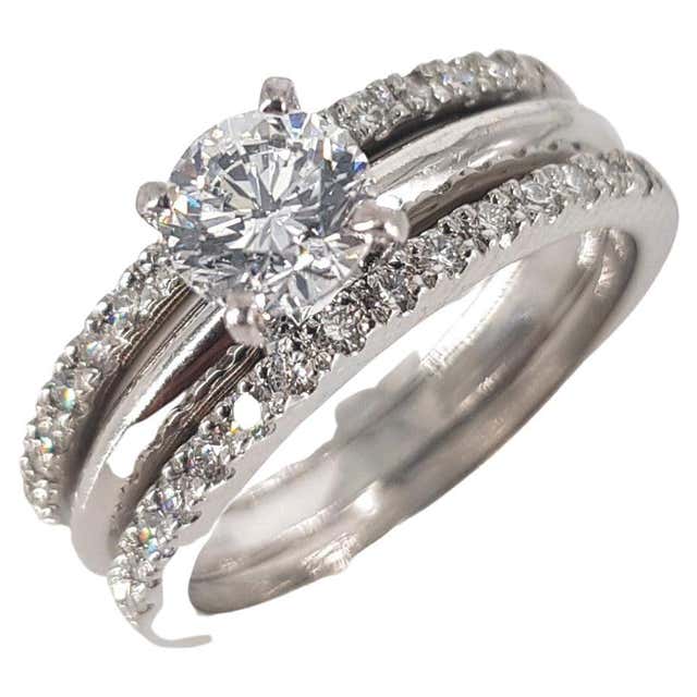 Twinning Rings Twin Diamond Ring in Platinum at 1stDibs