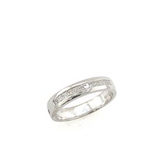 Platinum Diamond Ring, Set With 0.35ct Natural Diamonds