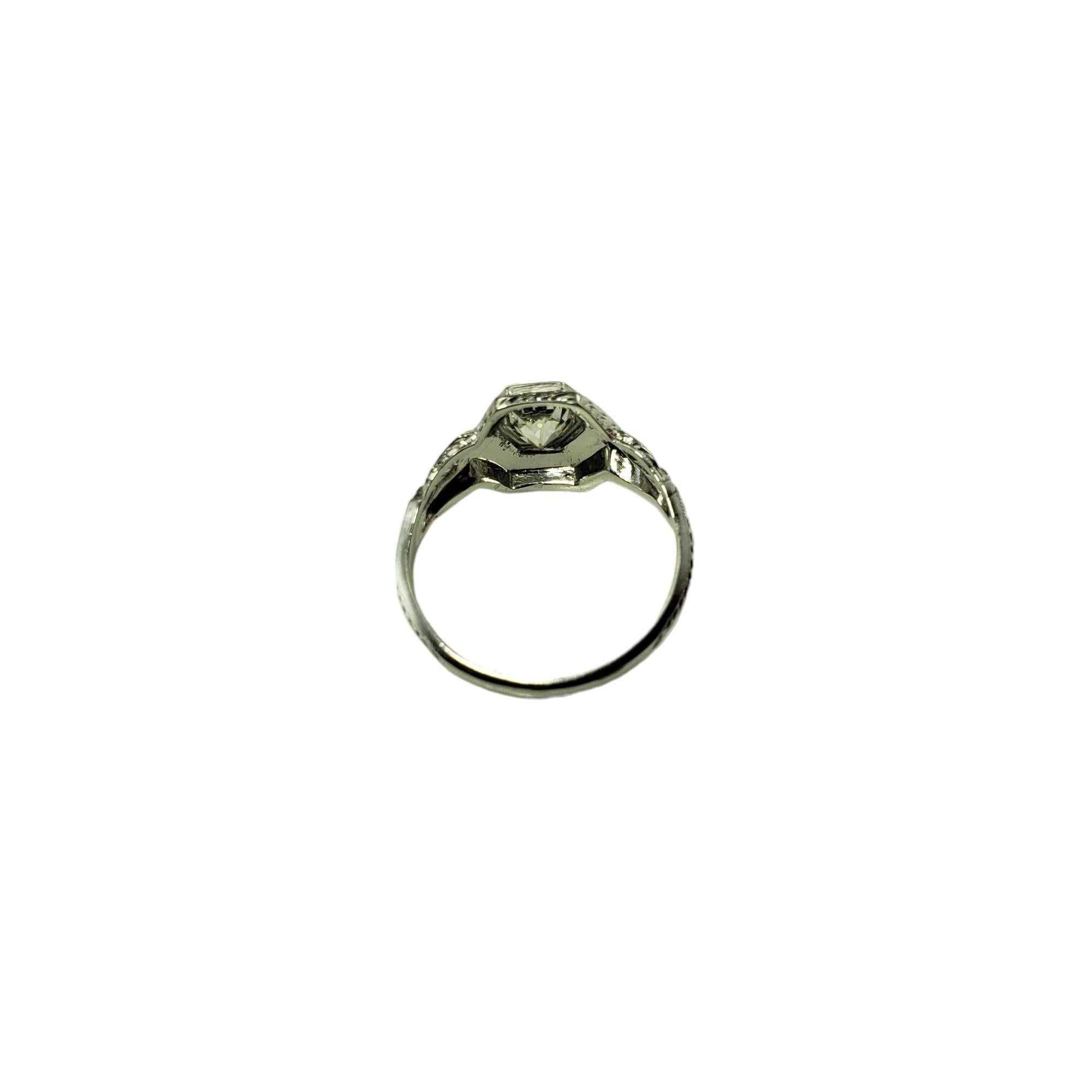 Women's Platinum Diamond Ring Size 7 #15908 For Sale