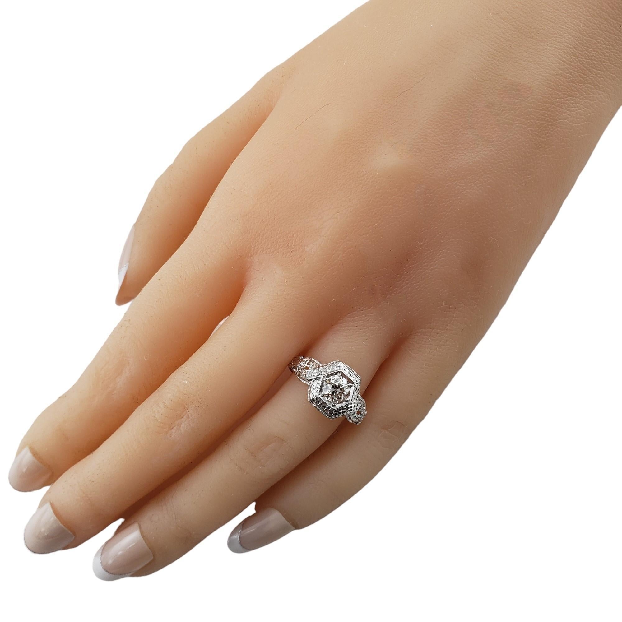 Platinum Diamond Ring Size 7 #15908 For Sale 1