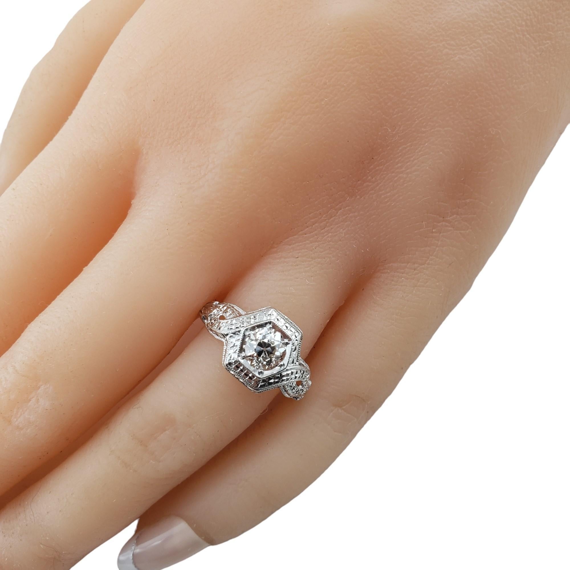 Platinum Diamond Ring Size 7 #15908 For Sale 2