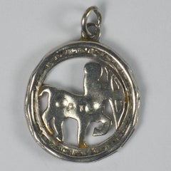 Platinum Diamond Sagittarius Charm