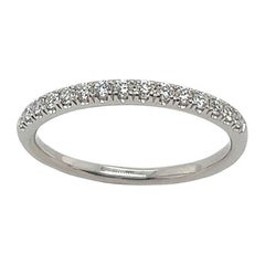 Used Platinum Diamond Set Eternity/ Wedding Ring Set with 0.25ct Diamonds
