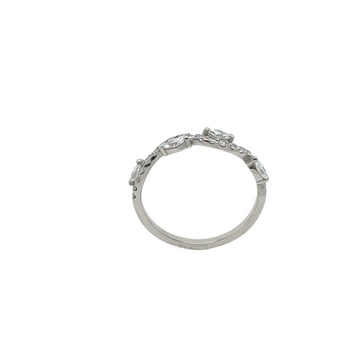 Round Cut Platinum Diamond Set Eternity/Wedding Ring Set with 0.55ct Diamonds For Sale
