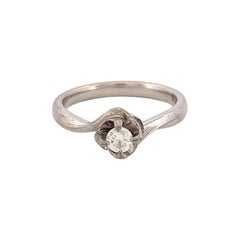 Platinum Diamond Solitaire 0.17ct G SI