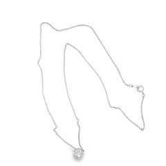 Platinum Diamond Solitaire Pendant