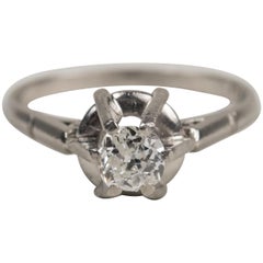 Platinum Diamond Solitaire Ring