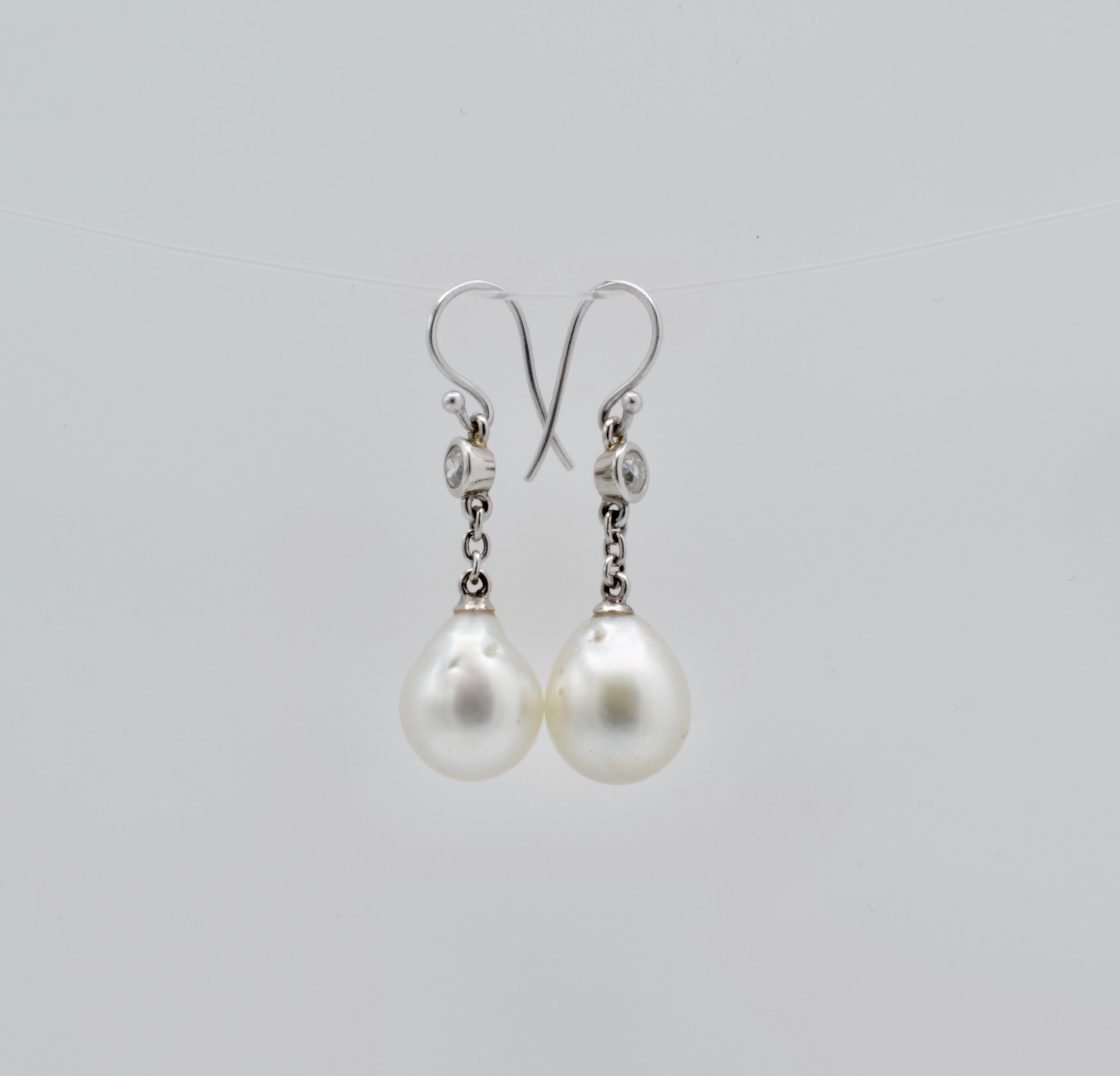 large teardrop pearl earrings