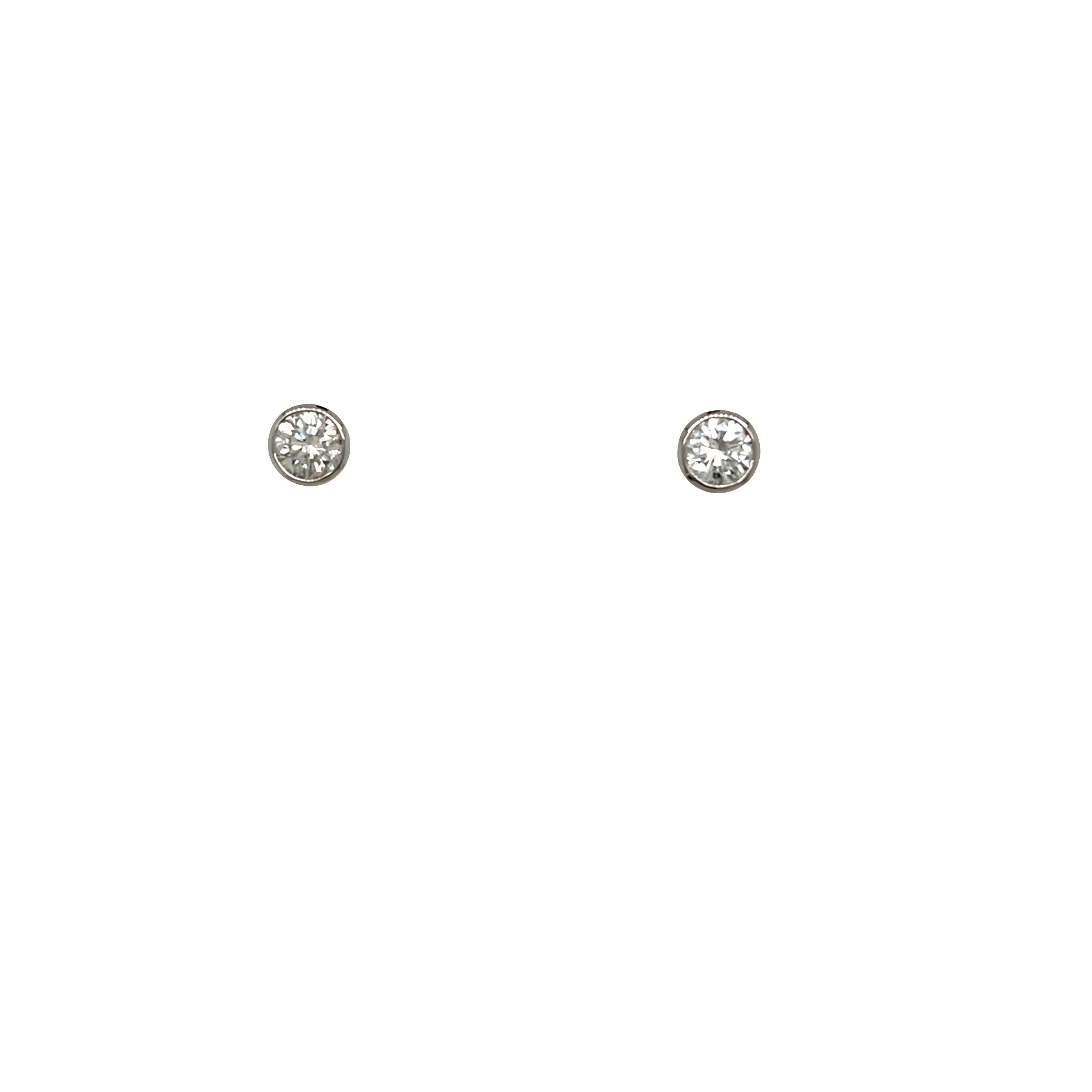 Donna Orecchini di platino con diamante, 0,50ct in vendita