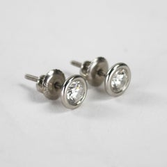 Platinum Diamond Stud Earrings 0.60ct