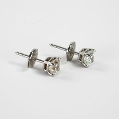 Platinum Diamond Stud Earrings 1.00ct